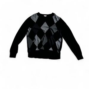 VTG- Argyle Merona Black & grey Sweater